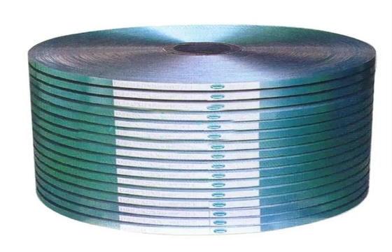 Cinta de acero recubierta de copolímero verde natural 0,3 mm 370 mpa EN JIS