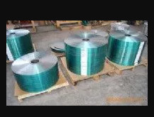 Cinta de acero recubierta de copolímero verde natural 0,3 mm 370 mpa EN JIS